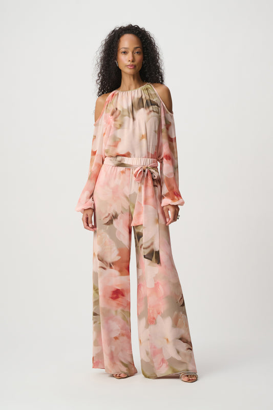 Floral Chiffon Wide Leg Pant