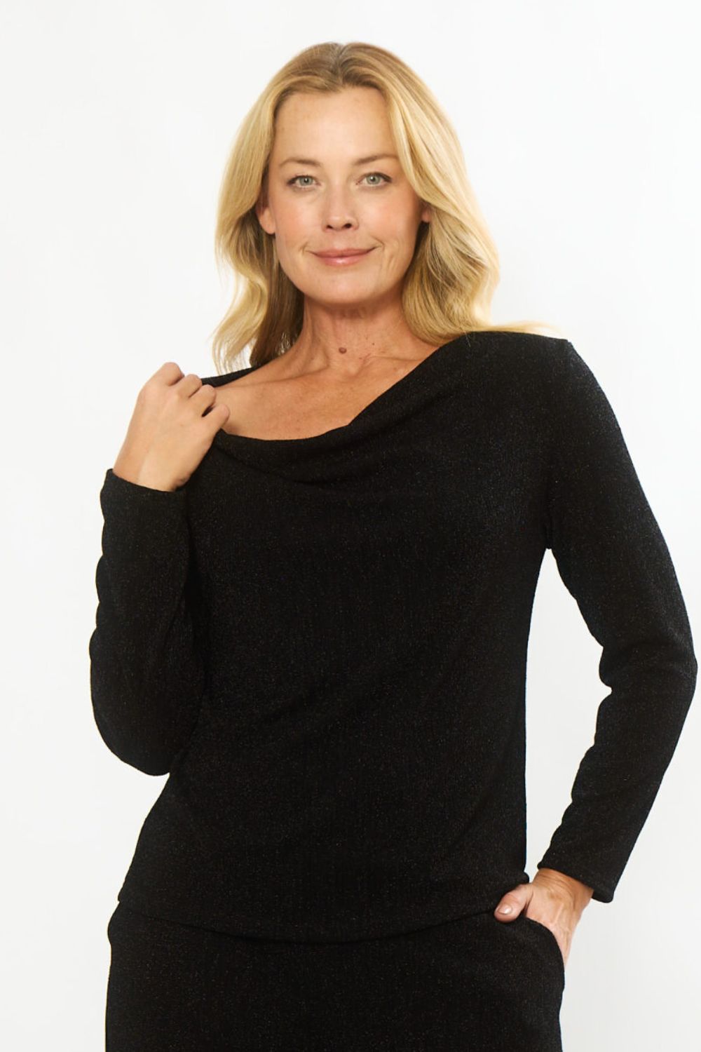 Evening Luxe Top | Black