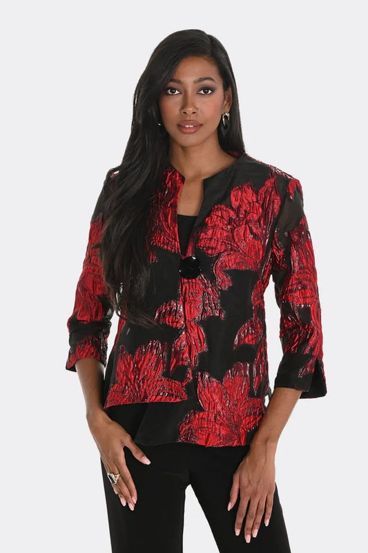 Woven Jacket | Black/Red