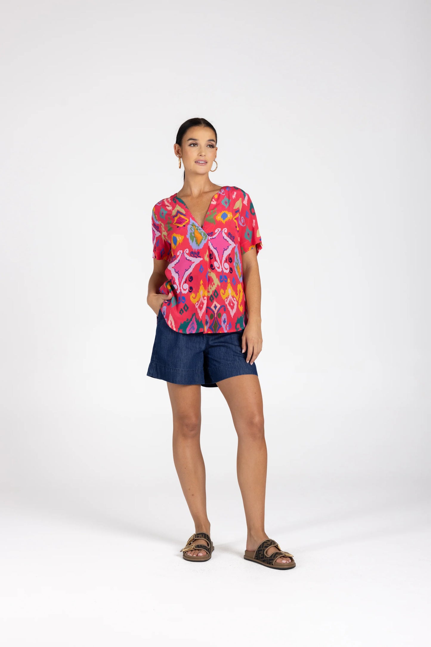Ikat Print Top | Ikat