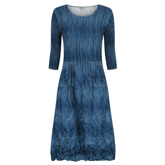 3/4 Sleeve Smash Pocket Dress | Denim-Alquema-Shop 12 Bendigo
