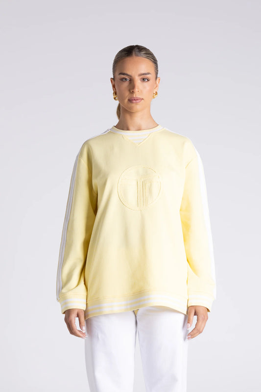 Mia Logo Sweat | Lemon Icing