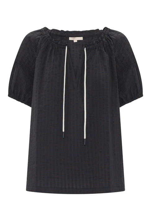 Seersucker Top | Ink Choc