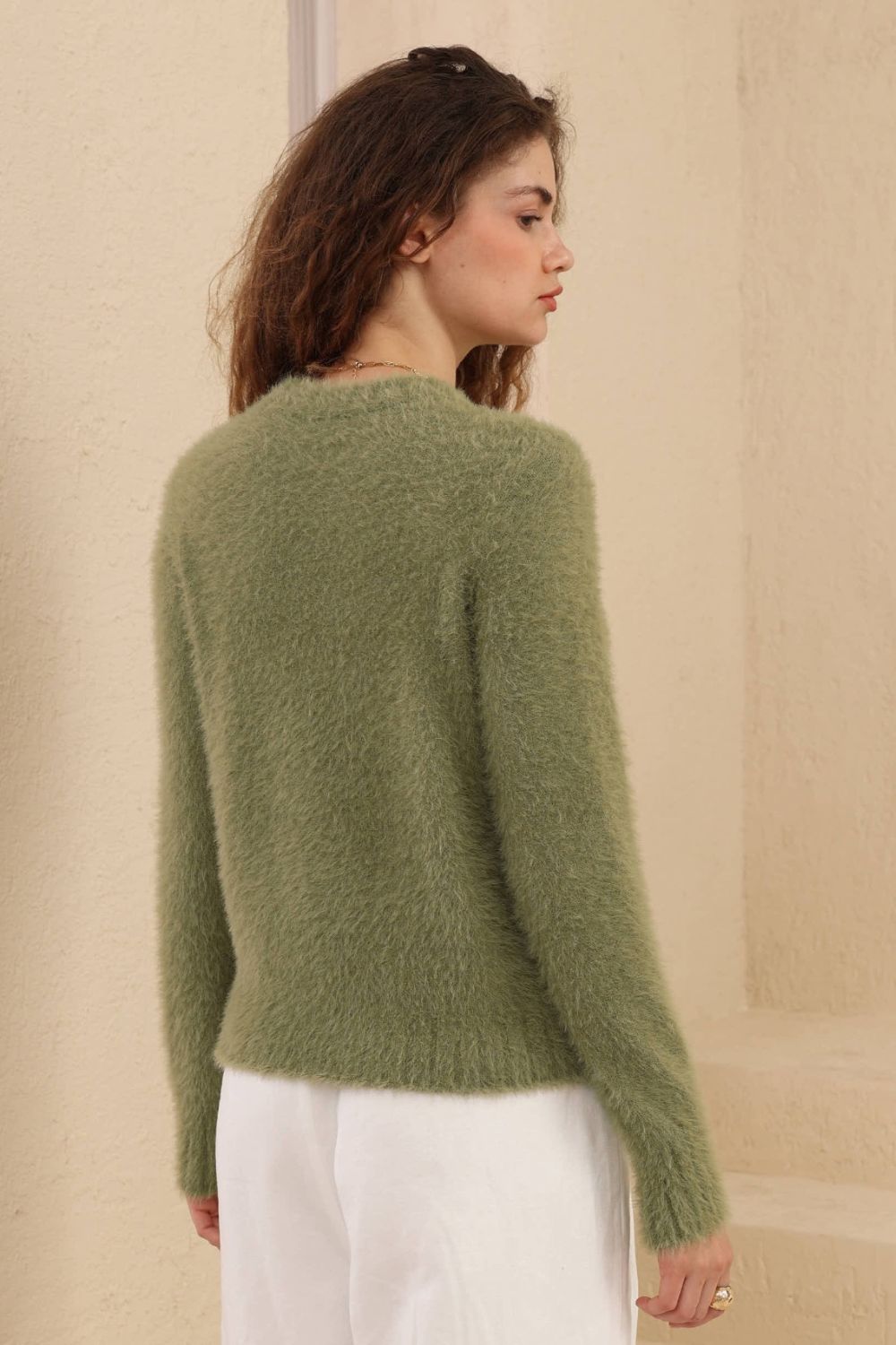 Halo Plush Knit | Soft Khaki