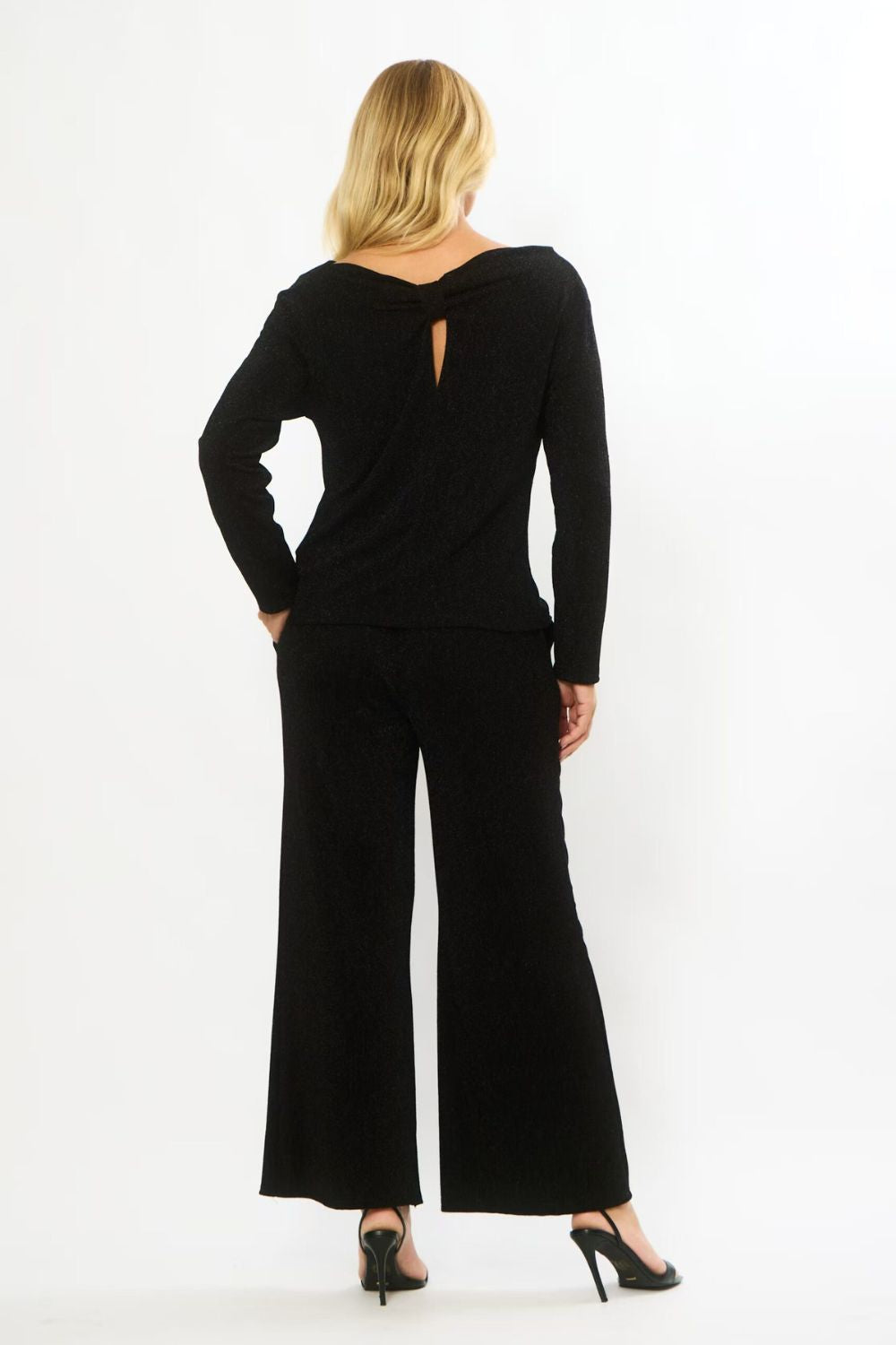 Evening Luxe Top | Black