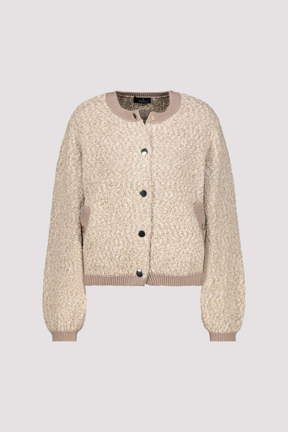 Tweed Knit Jacket | Truffle