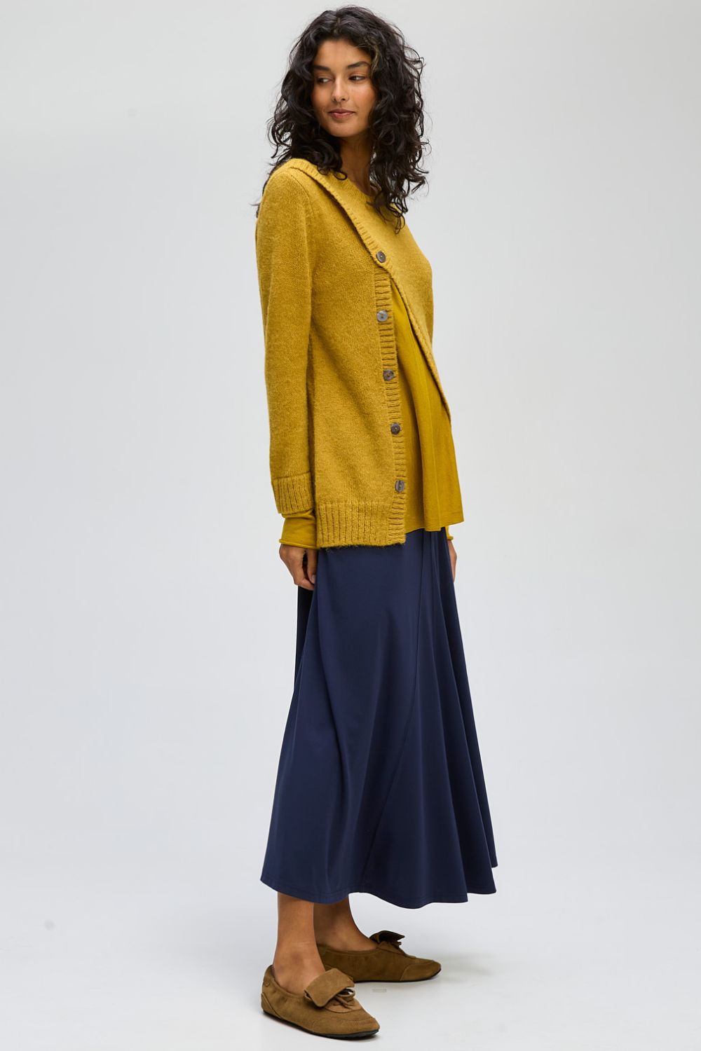 Button Detail Jumper | Ochre