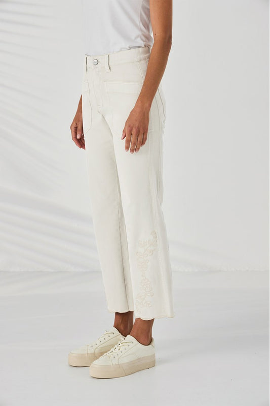 Scallop Jean | Ivory