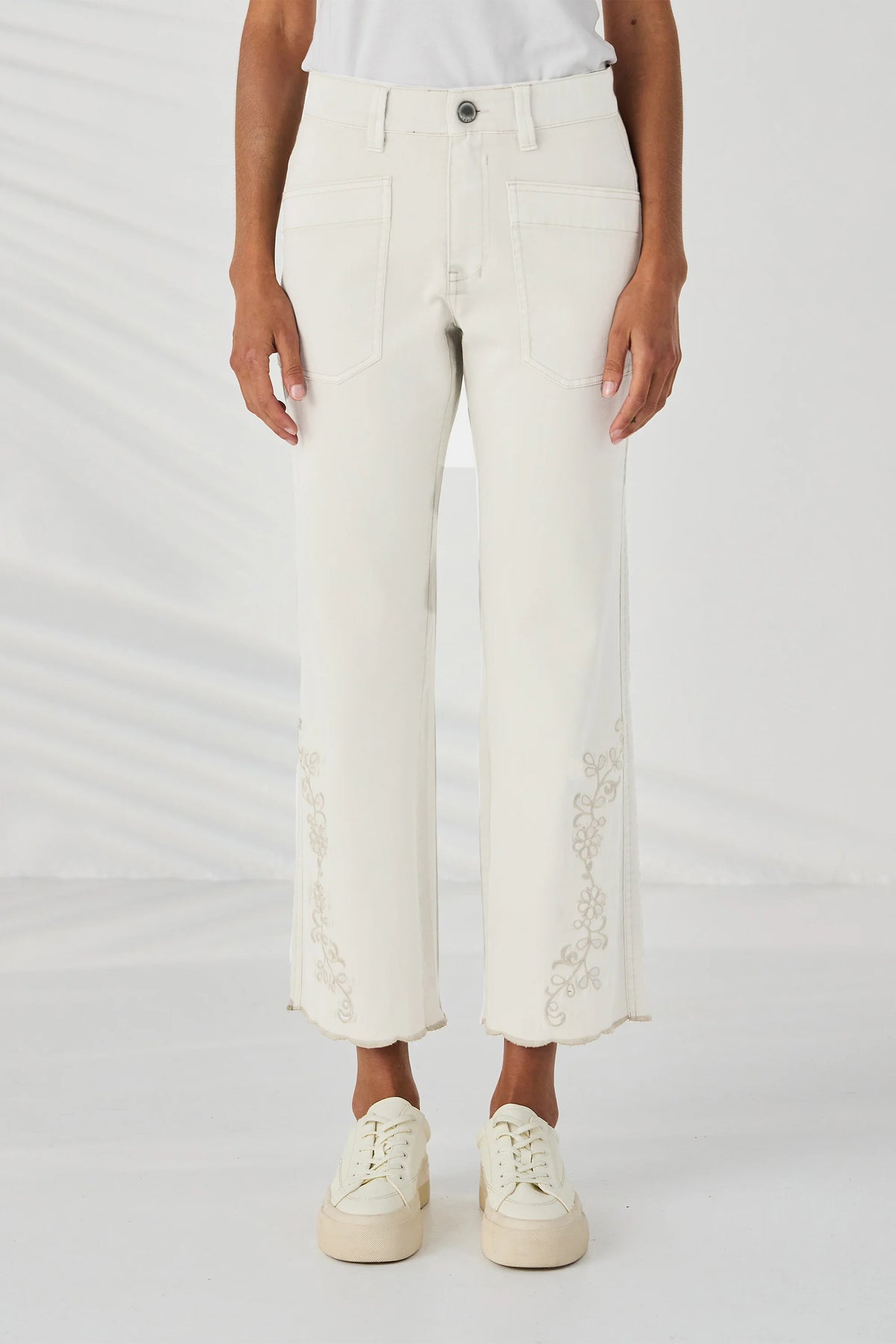Scallop Jean | Ivory