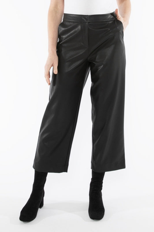 Faux Leather Pant | Black