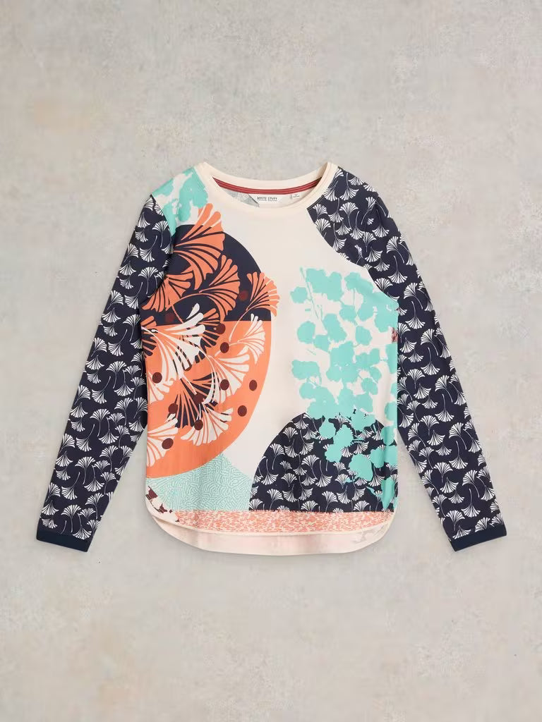 Clara Long Sleeve Tee | Blue Print