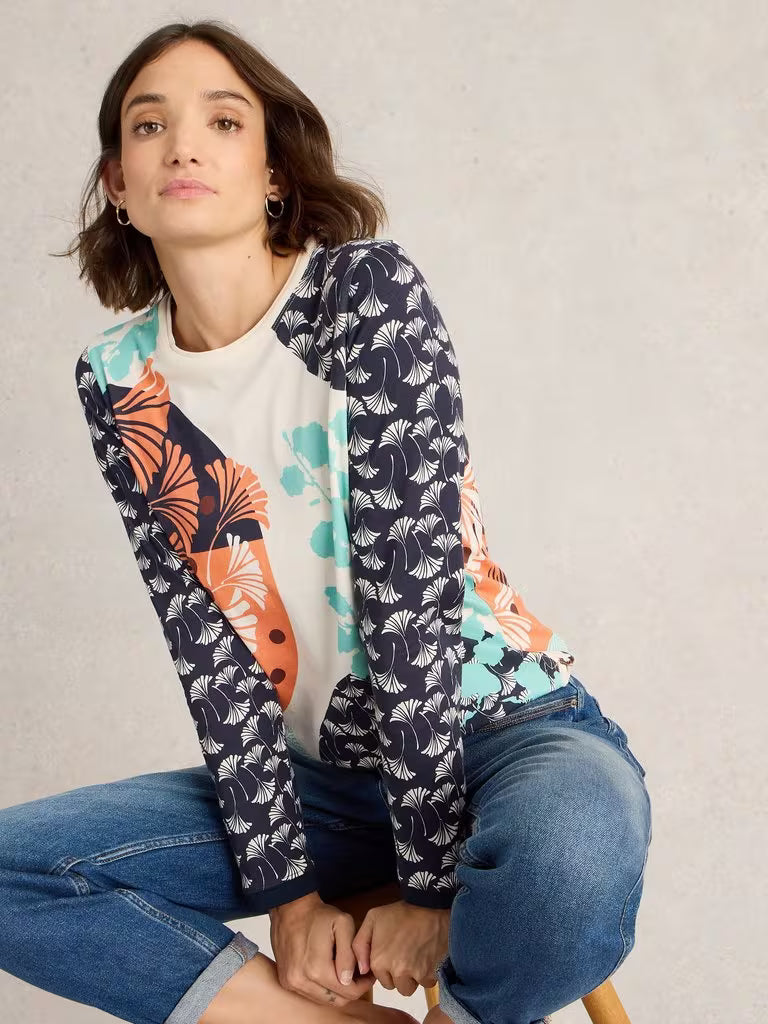 Clara Long Sleeve Tee | Blue Print