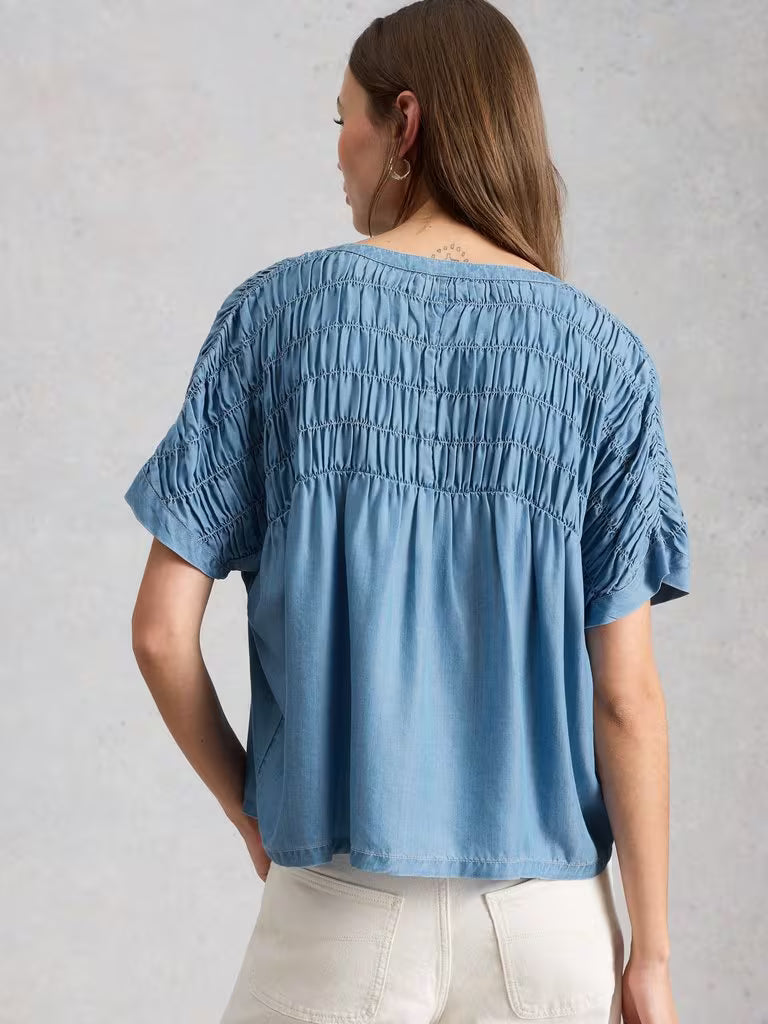 Tammie Chambray Shirt | Mid Denim