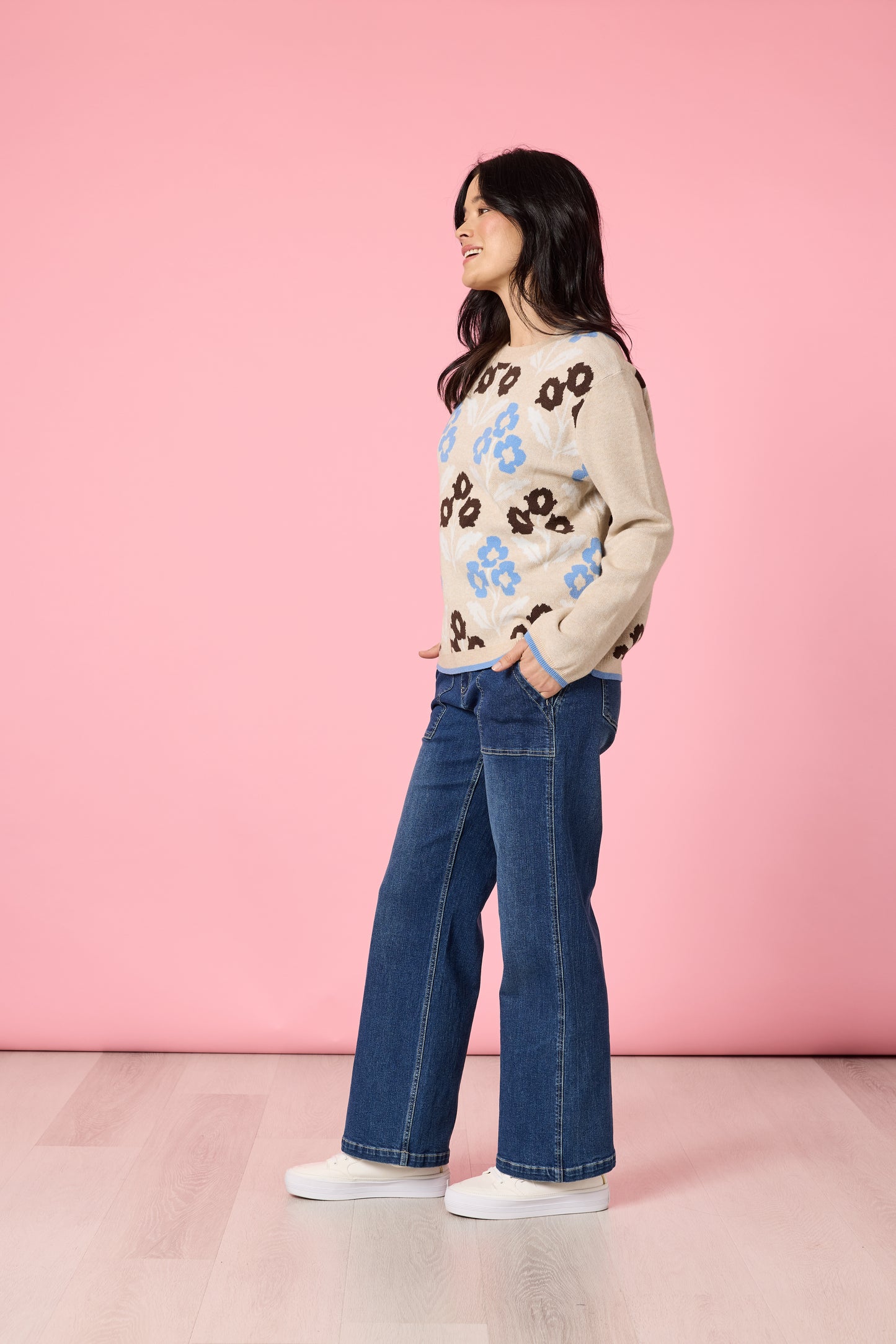 Vermont Knit Jumper |  Natural Multi