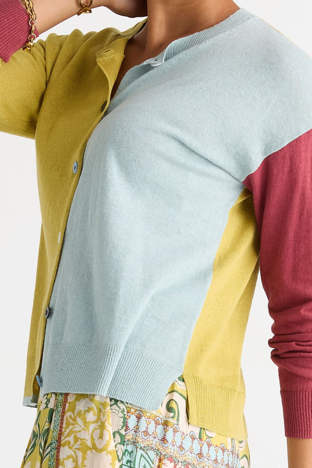 Colour Block Cardi |  Acadia