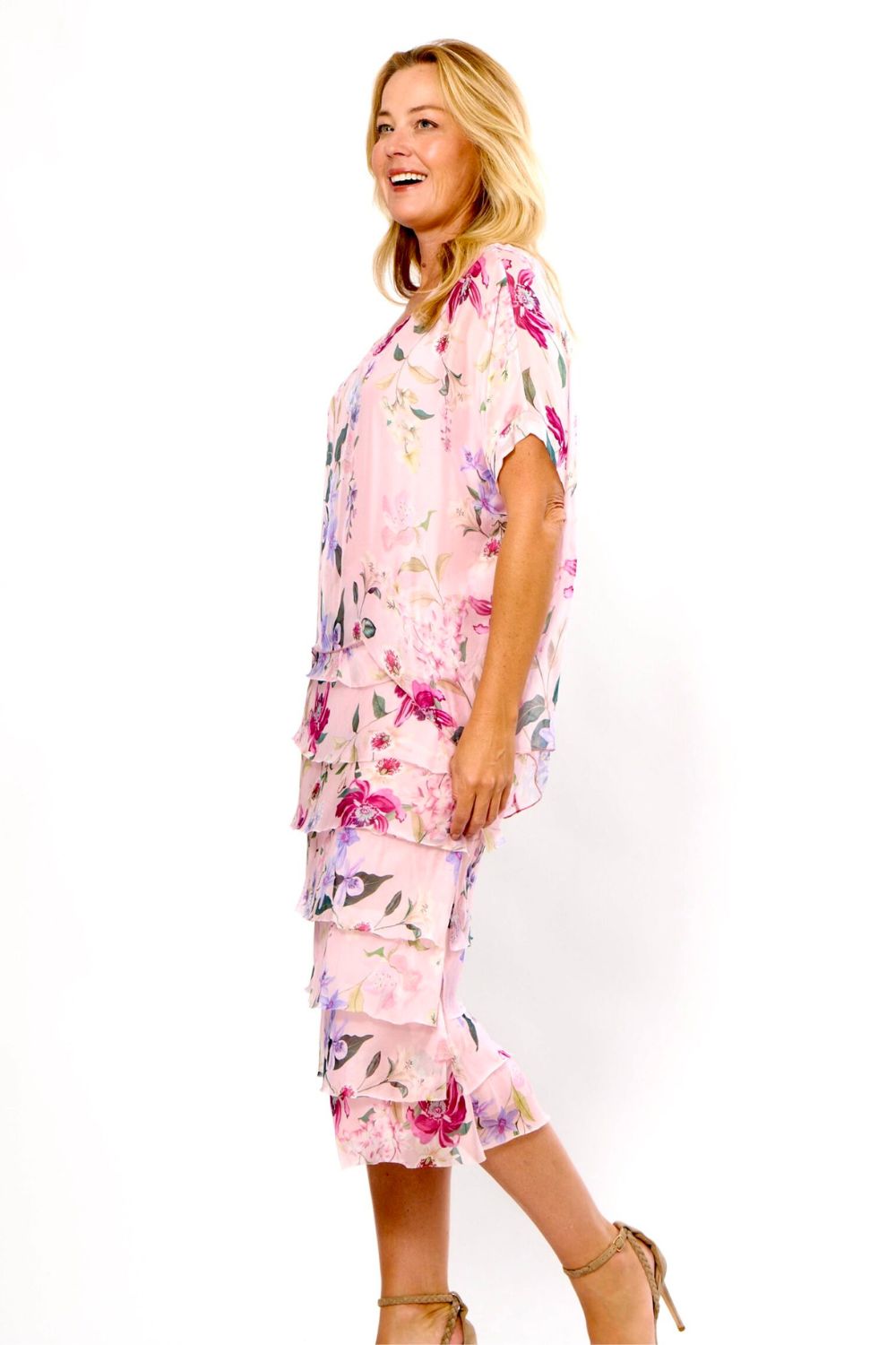 Layered Dress | Pink/Purple Floral