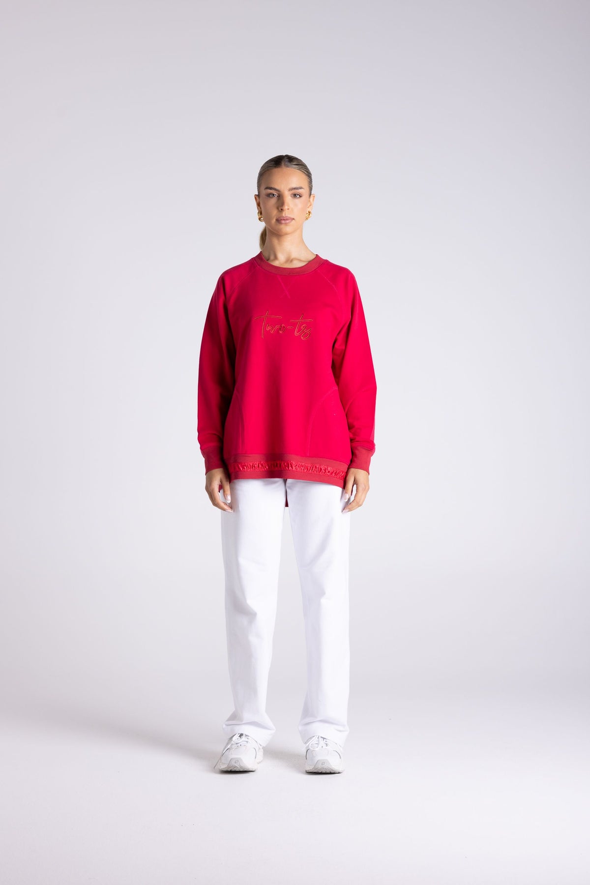 Sweat with Satin Trim | Cherry Bomb