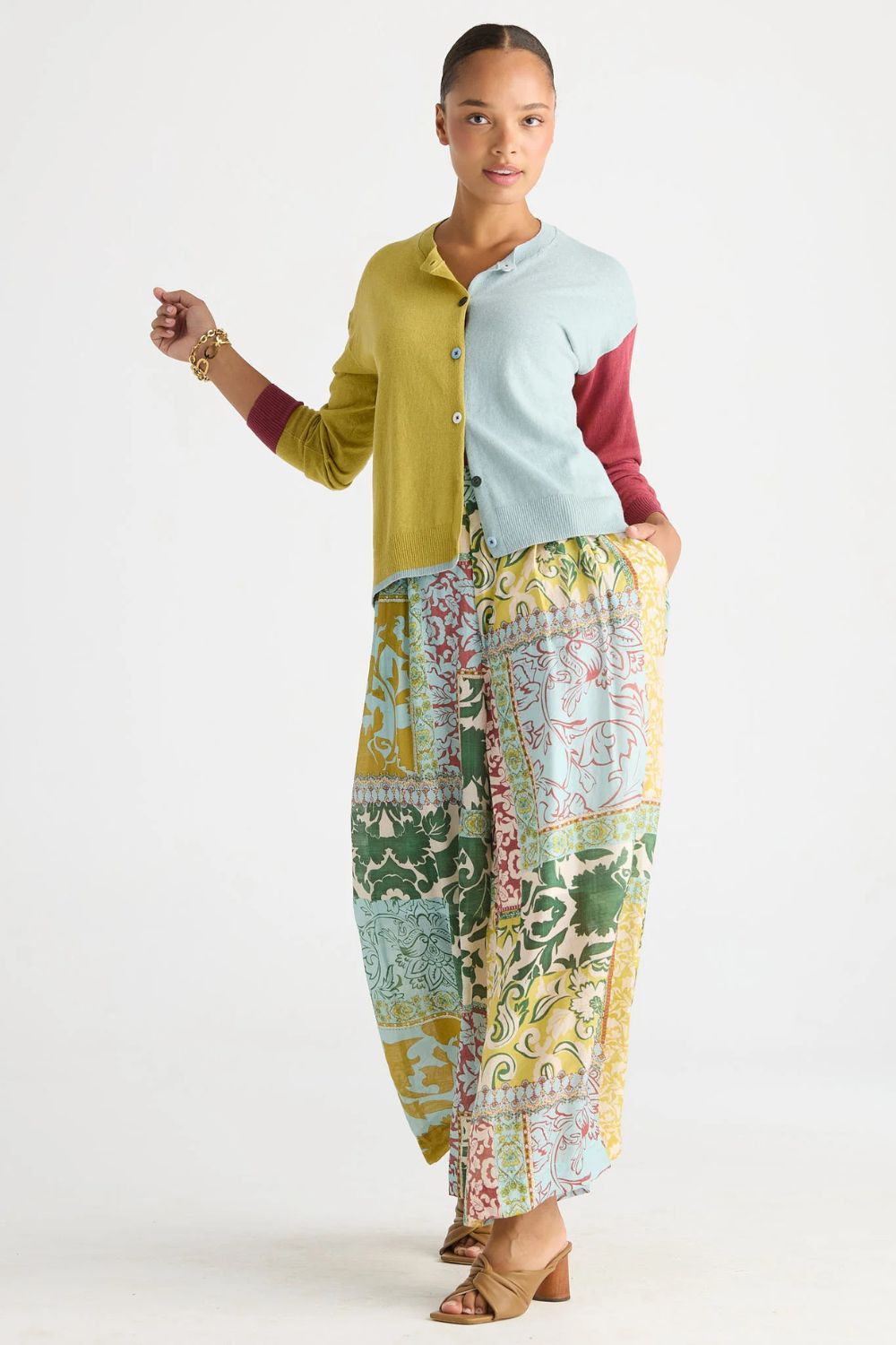 Colour Block Cardi |  Acadia