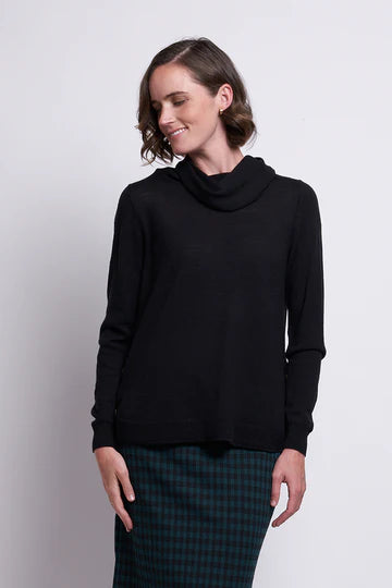 Copy of Foil Curve The Well Sweater | Black_ Shop 12