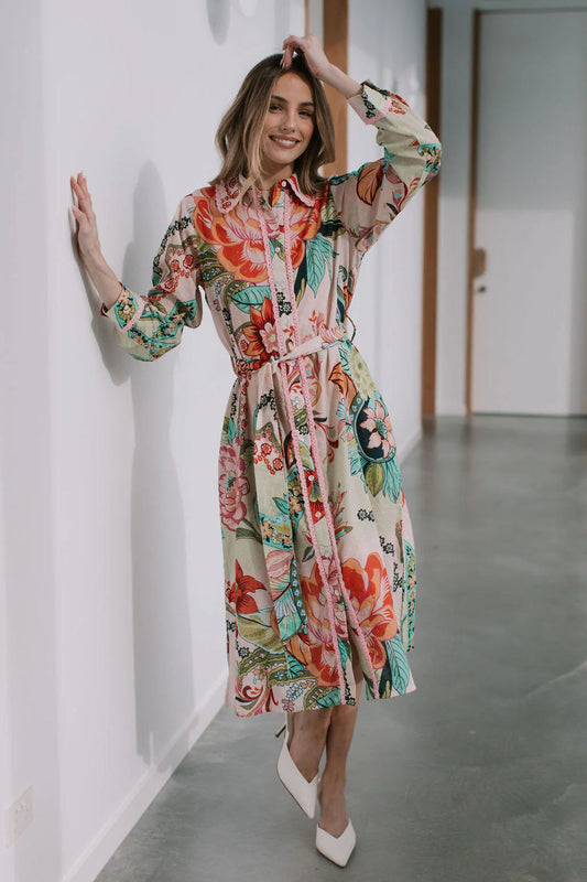 St Tropez Button Thru Dress