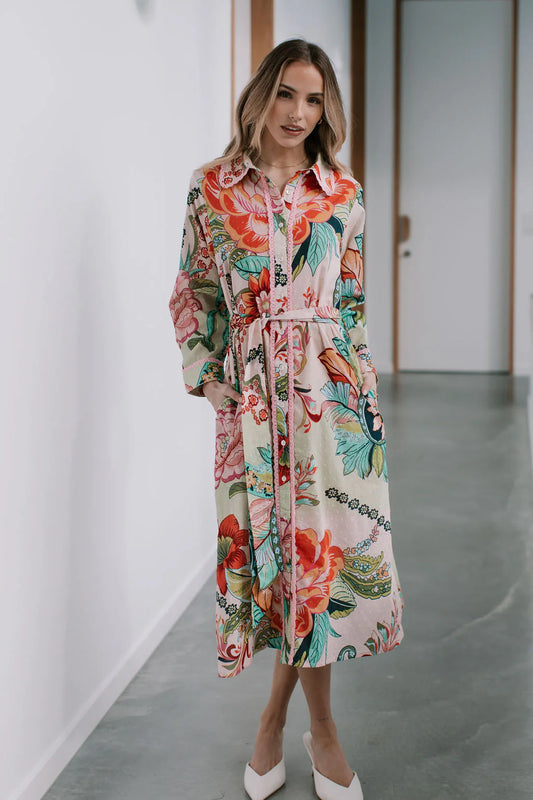 St Tropeze Tie Shirt Dress. |