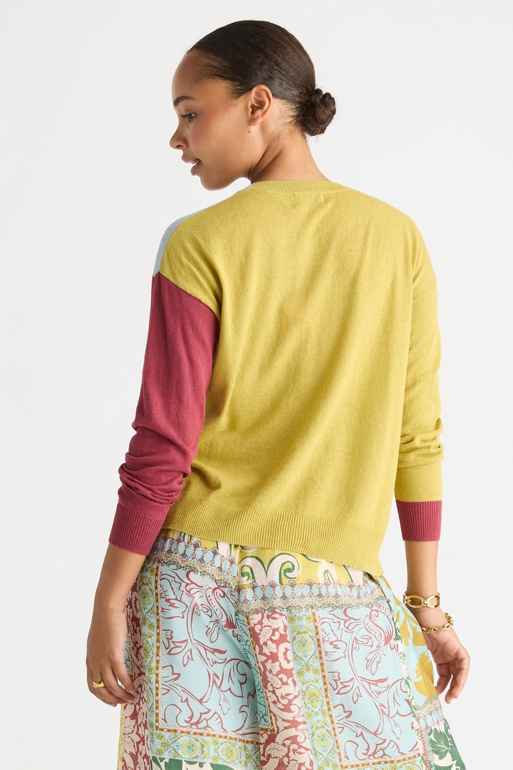 Colour Block Cardi |  Acadia