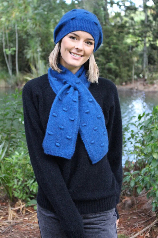 Bobble Loop Scarf ] Lagoon