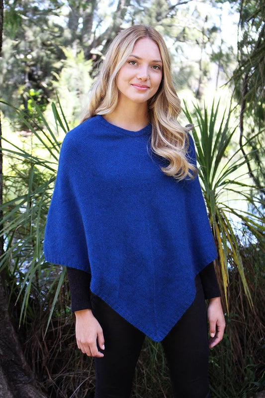 Plain Possum Poncho | Lagoon