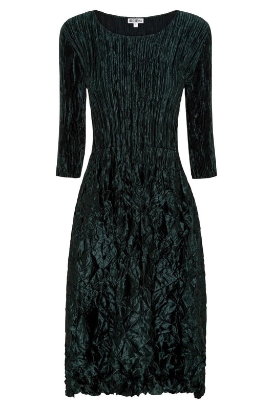 Alquema 3/4 Sleeve Smash Pocket Dress | Glossy Ink_Shop12