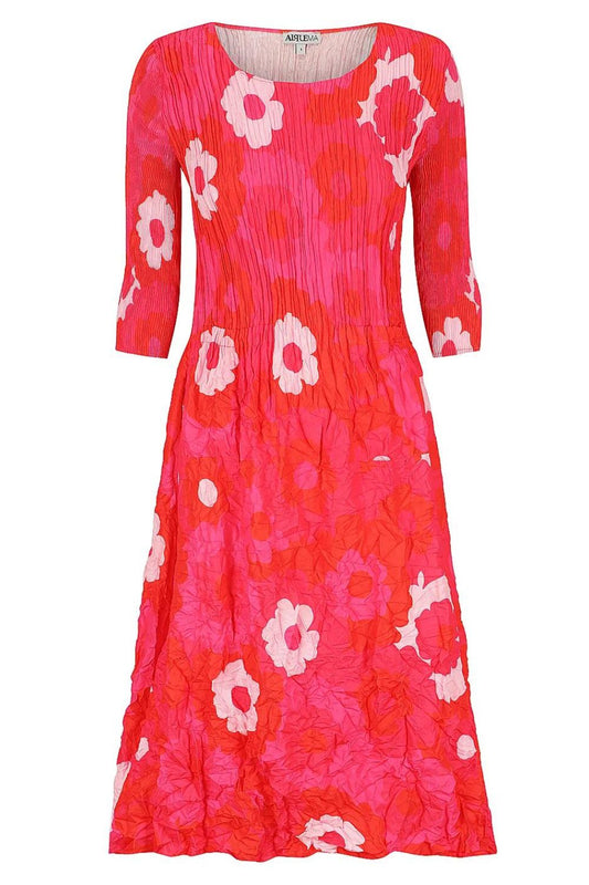 Alquema 3/4 Sleeve Smash Pocket Dress | Pink Flower Spot_Shop 12