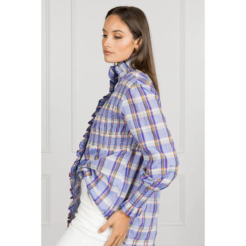 Zjoosh Ayre Plaid Shirt | Blue_Shop12
