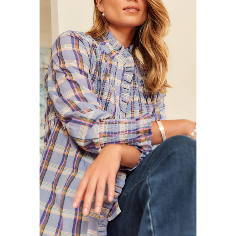 Zjoosh Ayre Plaid Shirt | Blue_Shop12