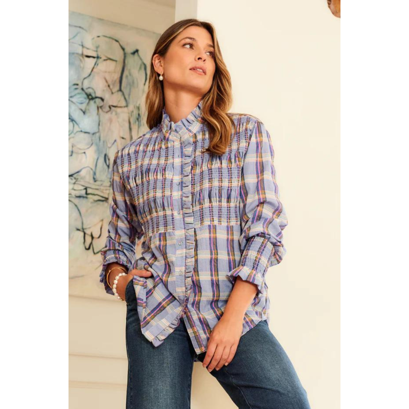 Zjoosh Ayre Plaid Shirt | Blue_Shop12