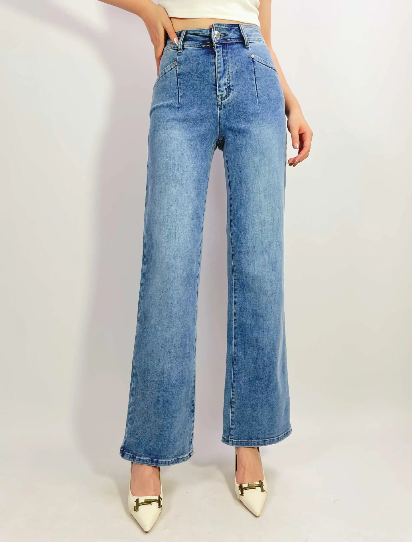 Jo Lo Pocket Jean | Light Blue