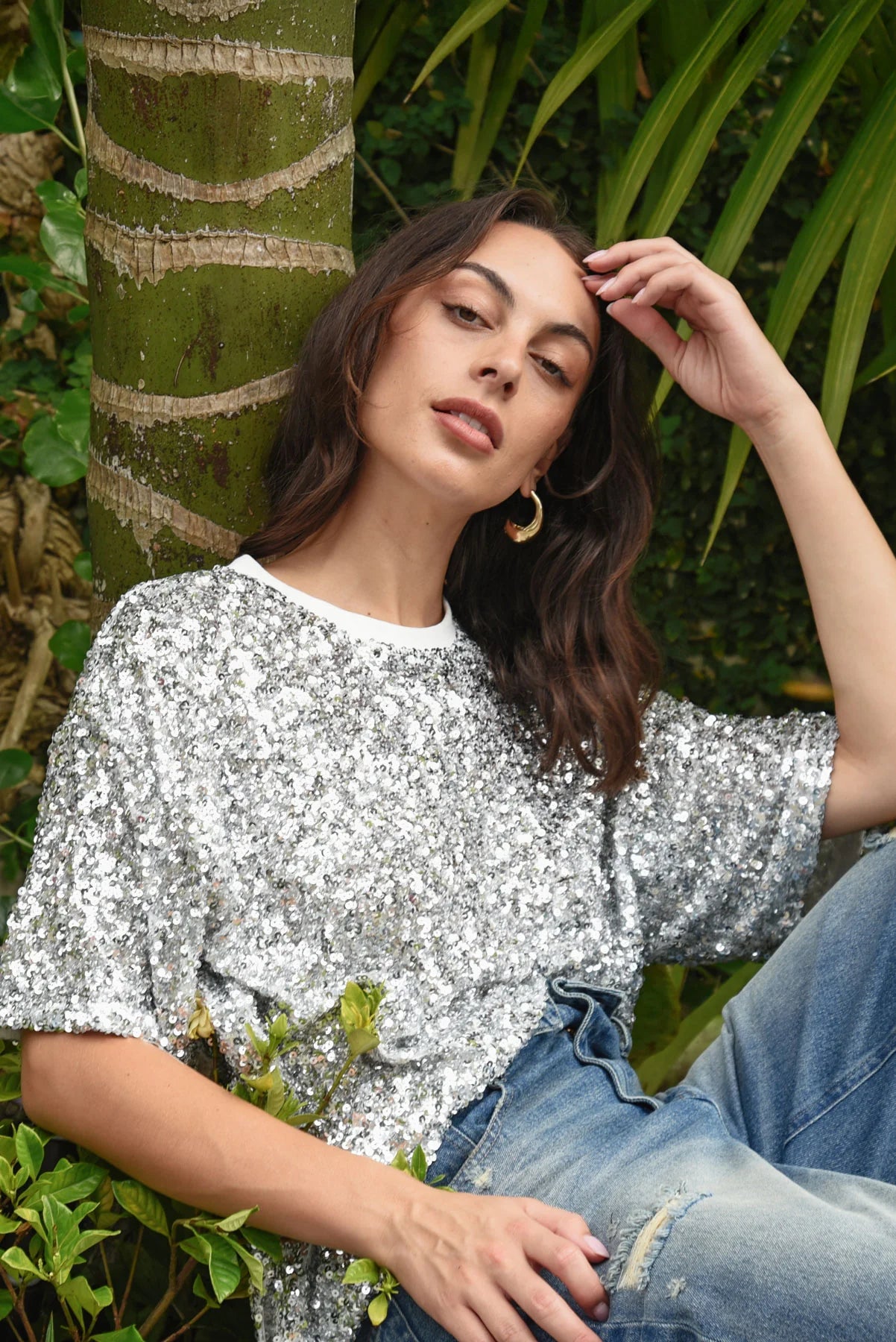 Shine Queens Top | Silver