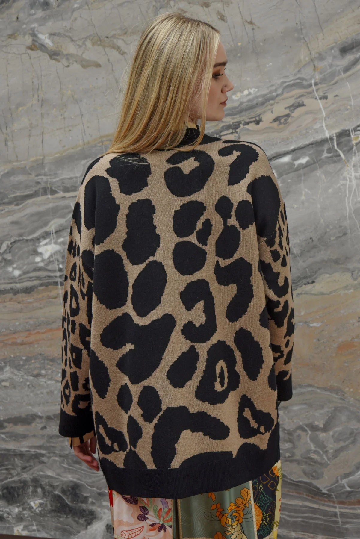 Spot N Cold Cardigan | Leopard