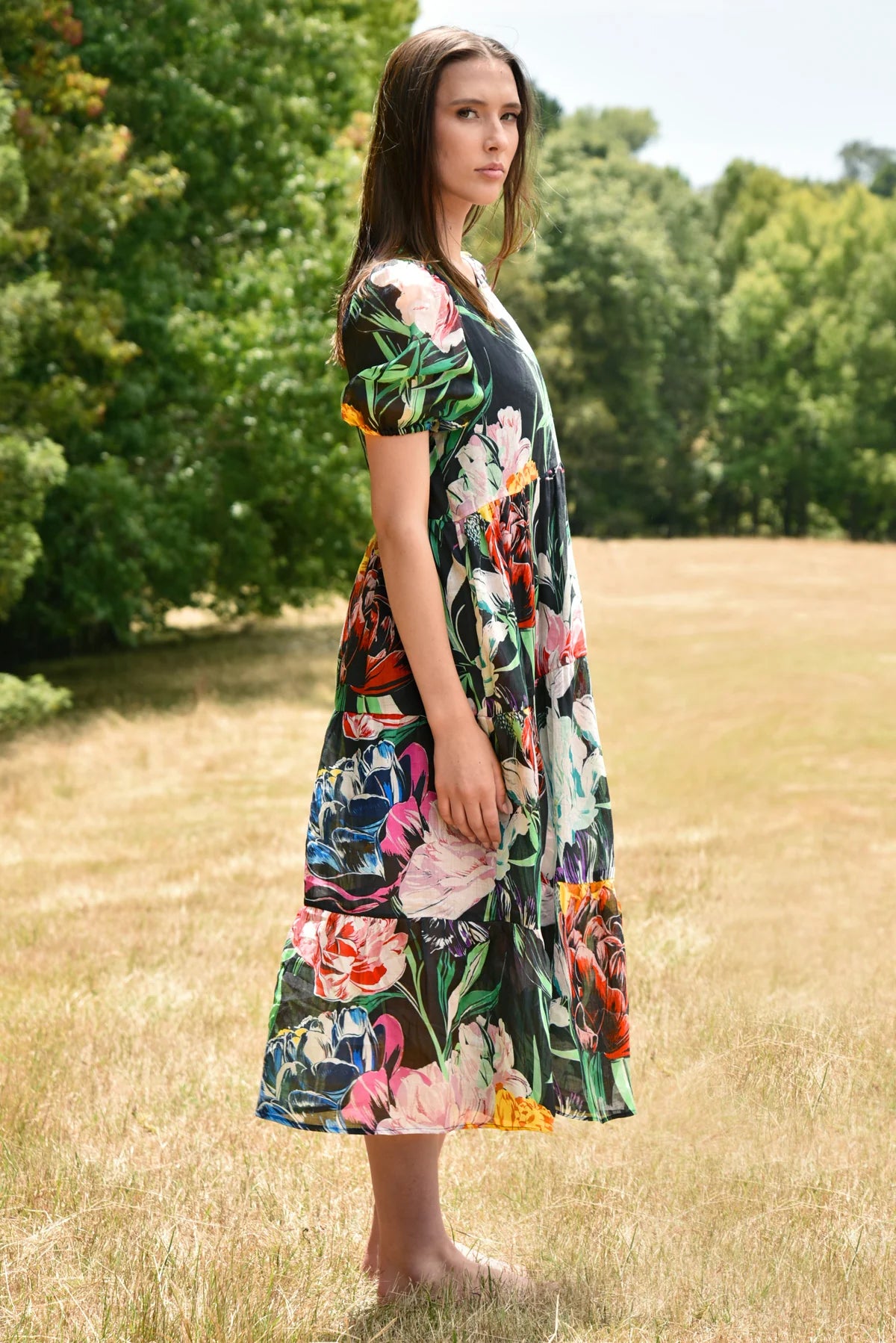 Dreaming Of Spring Dress | Black Floral