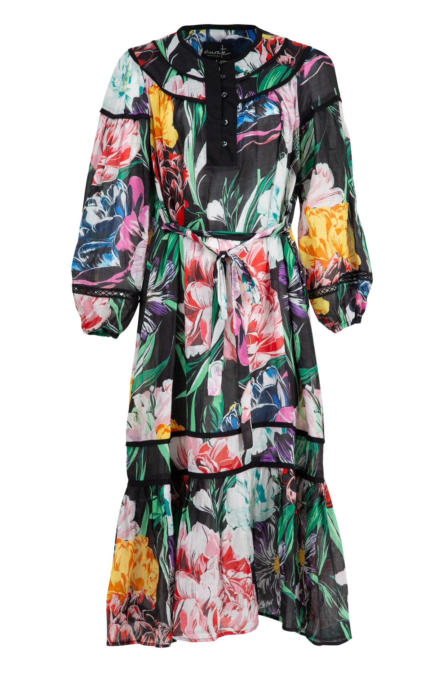 Maximum Volume Dress | Black Floral
