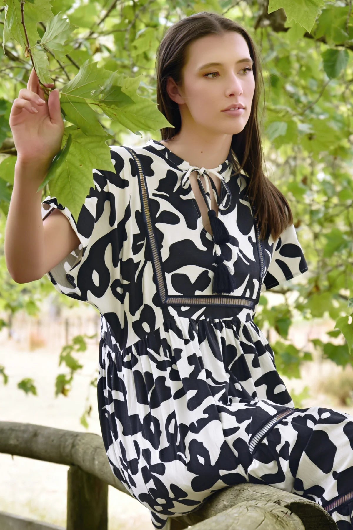 To The Max Dress | Black/White