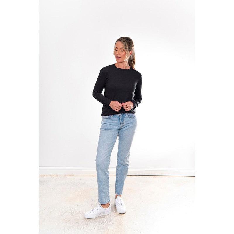 Bridge & Lord Chloe Essential Crew Neck Pull | Black_Shop 12