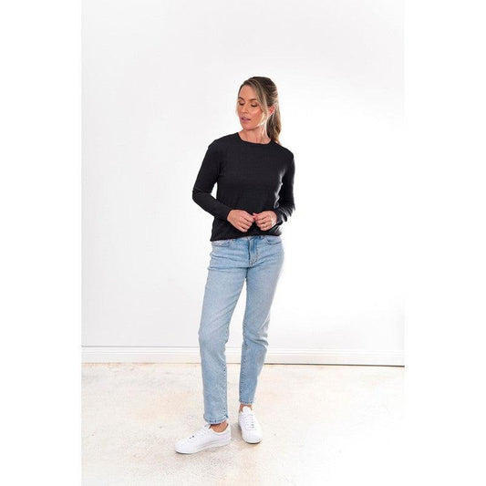 Bridge & Lord Chloe Essential Crew Neck Pull | Black_Shop 12