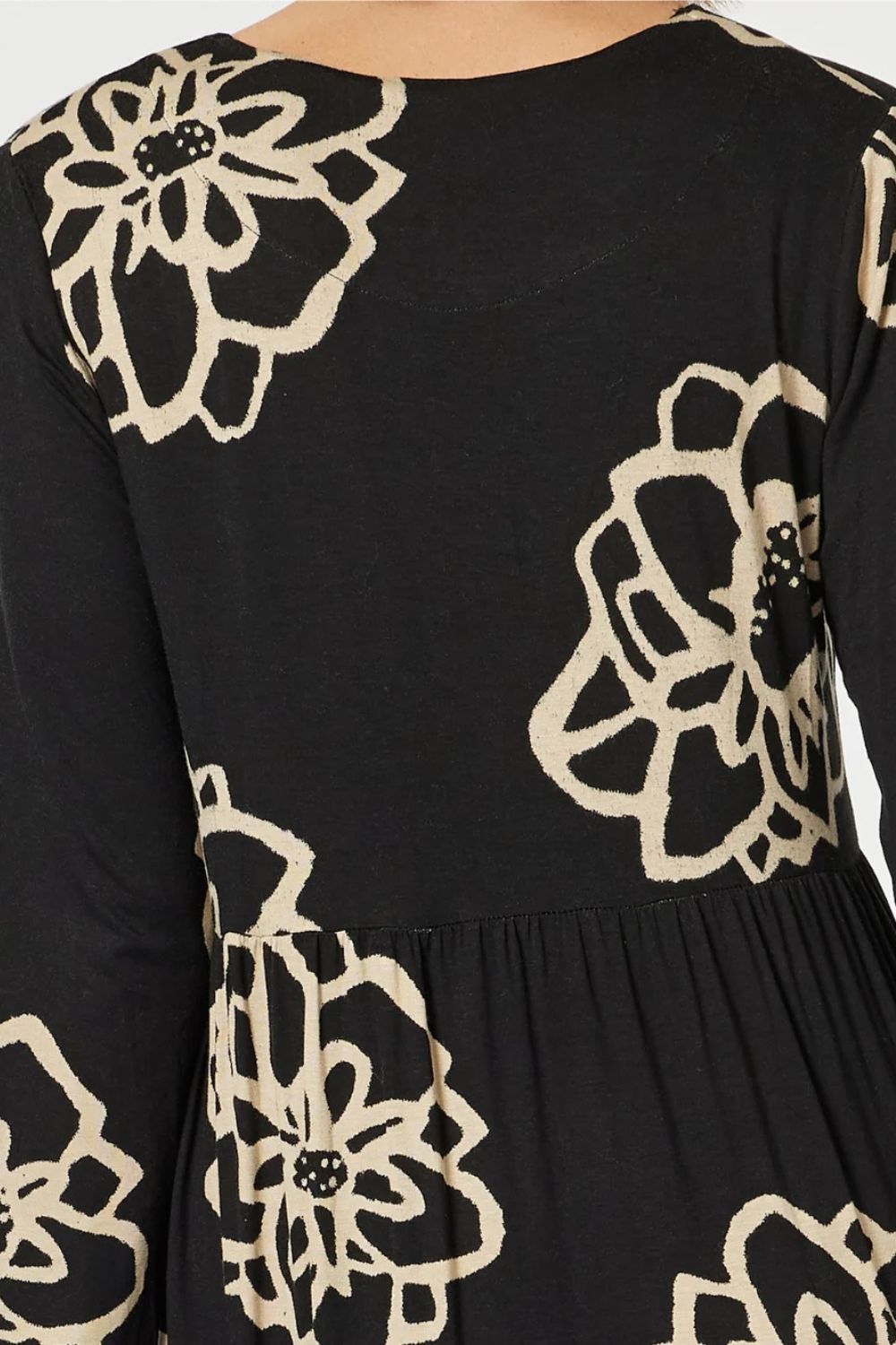 Lourve Dress | Black/Natural