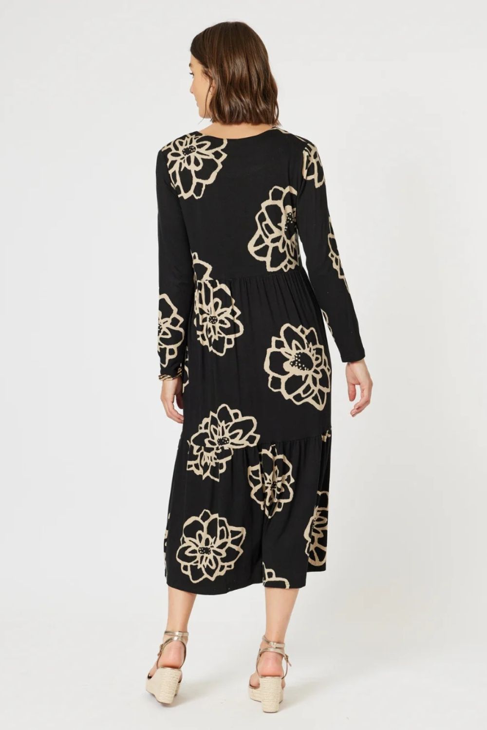 Lourve Dress | Black/Natural
