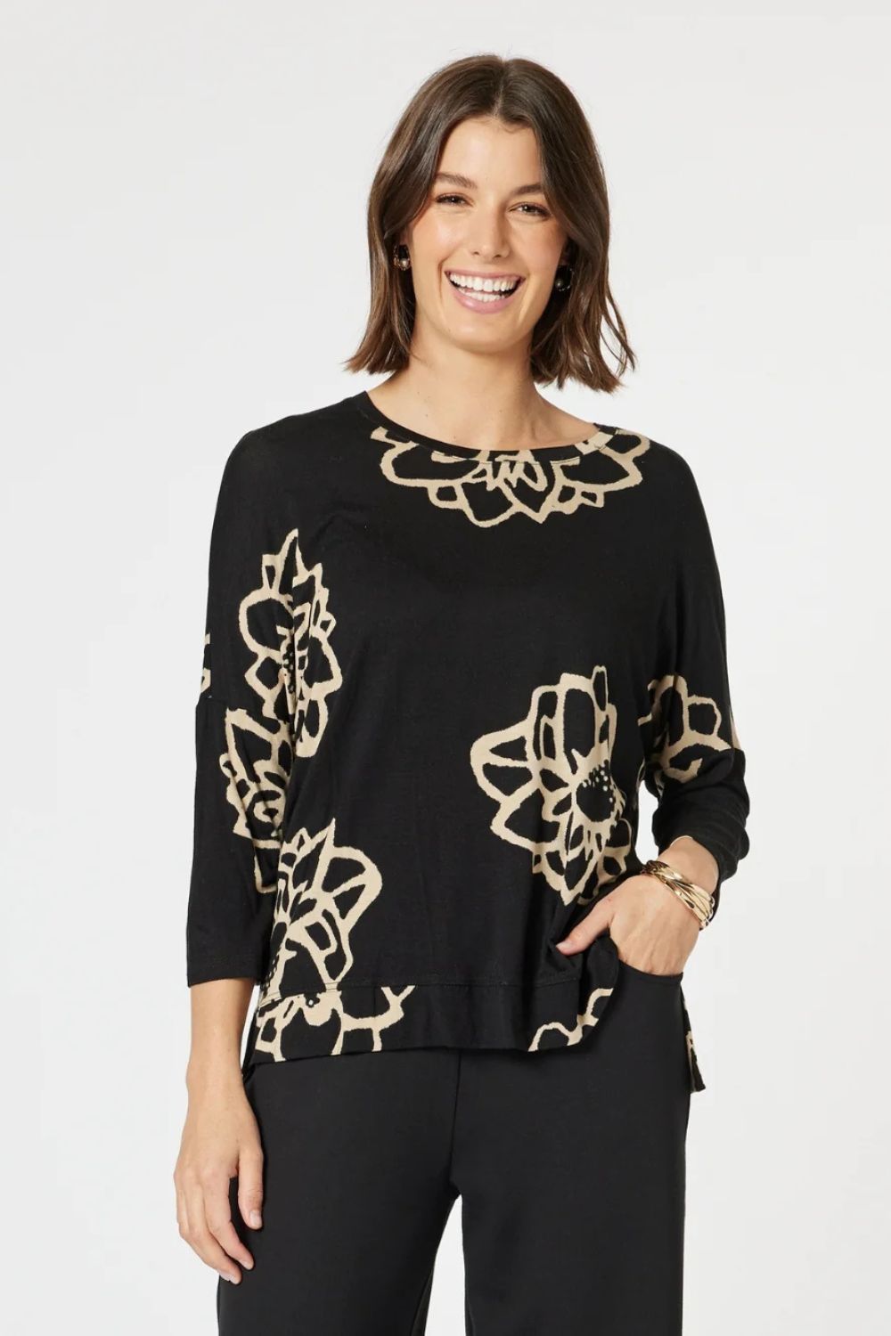 Lourve Top | Black/Natural