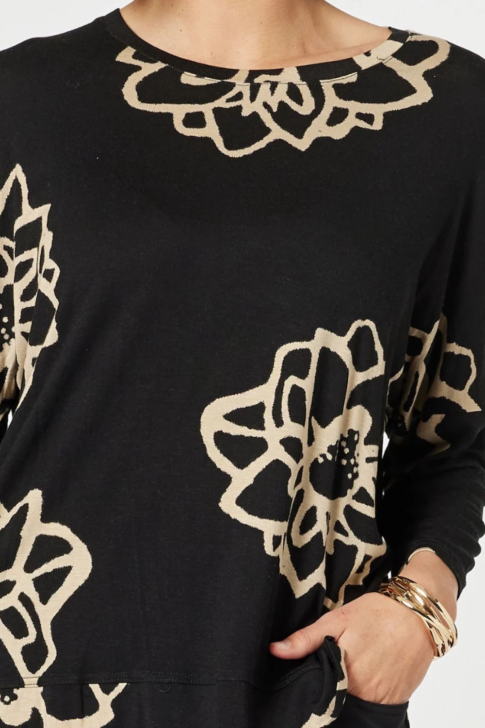 Lourve Top | Black/Natural