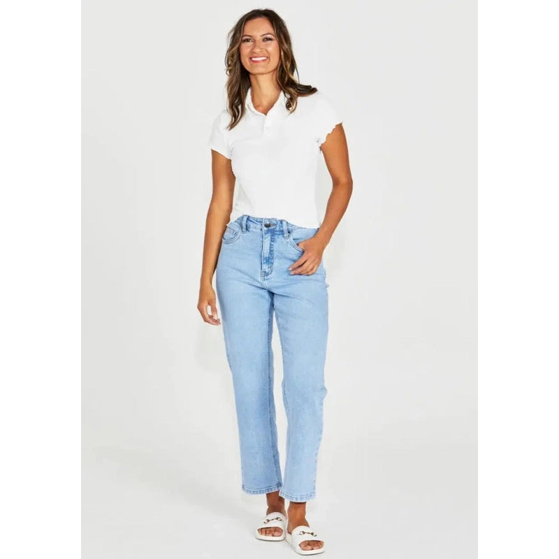 Combe Straight Leg Ankle Grazer | Denim-New London Jeans-Shop 12 Bendigo