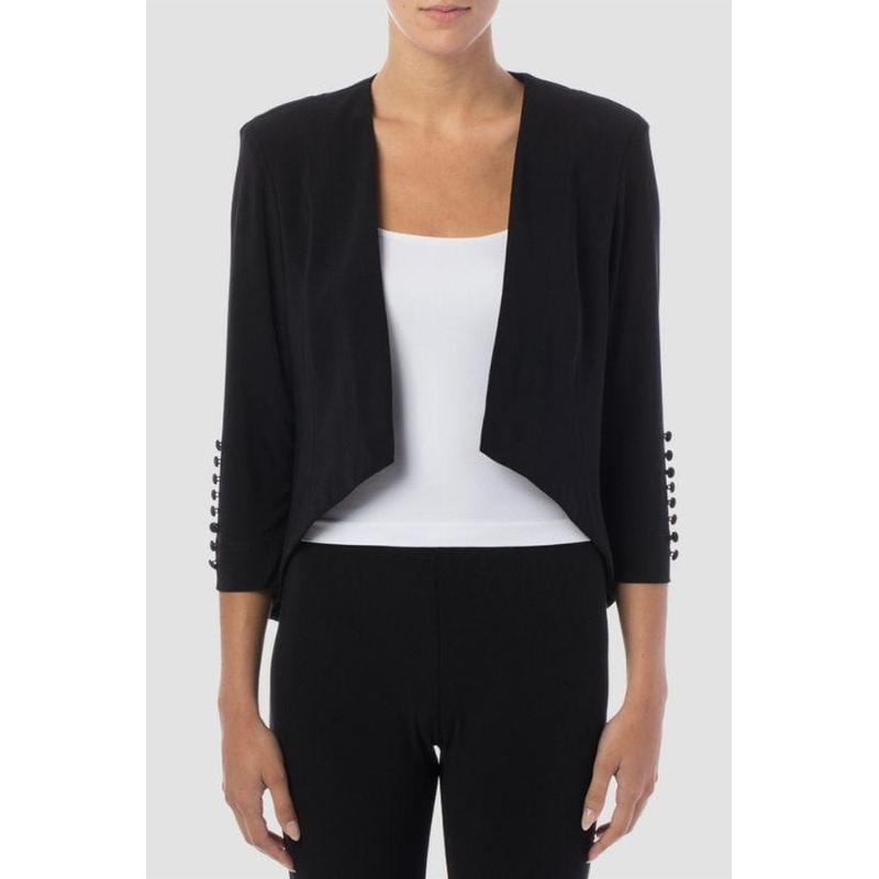 Cropped Black Jacket-Joseph Ribkoff-Shop 12 Bendigo