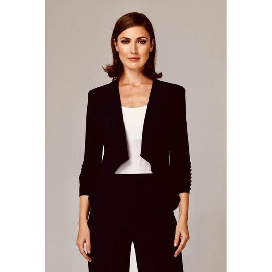 Cropped Black Jacket-Joseph Ribkoff-Shop 12 Bendigo