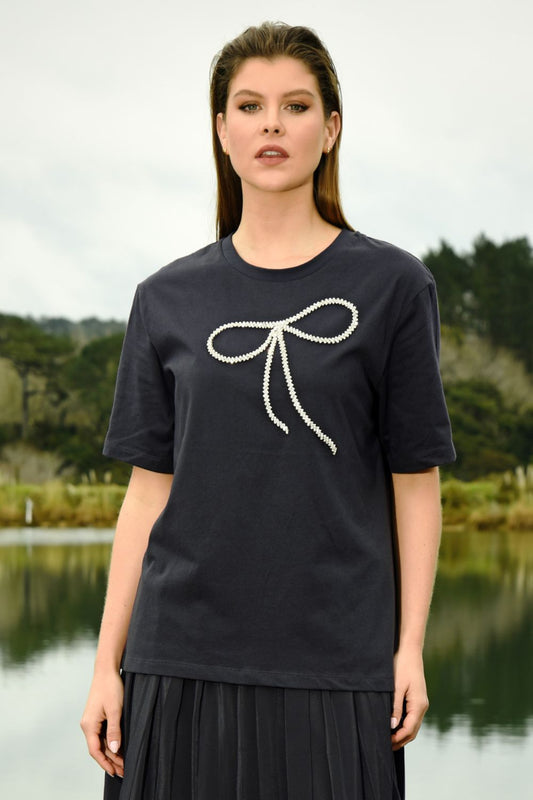Bow'tiful Day Top | Black