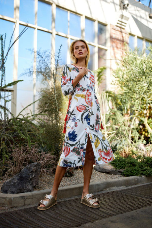 Frankie Dress | White Multi